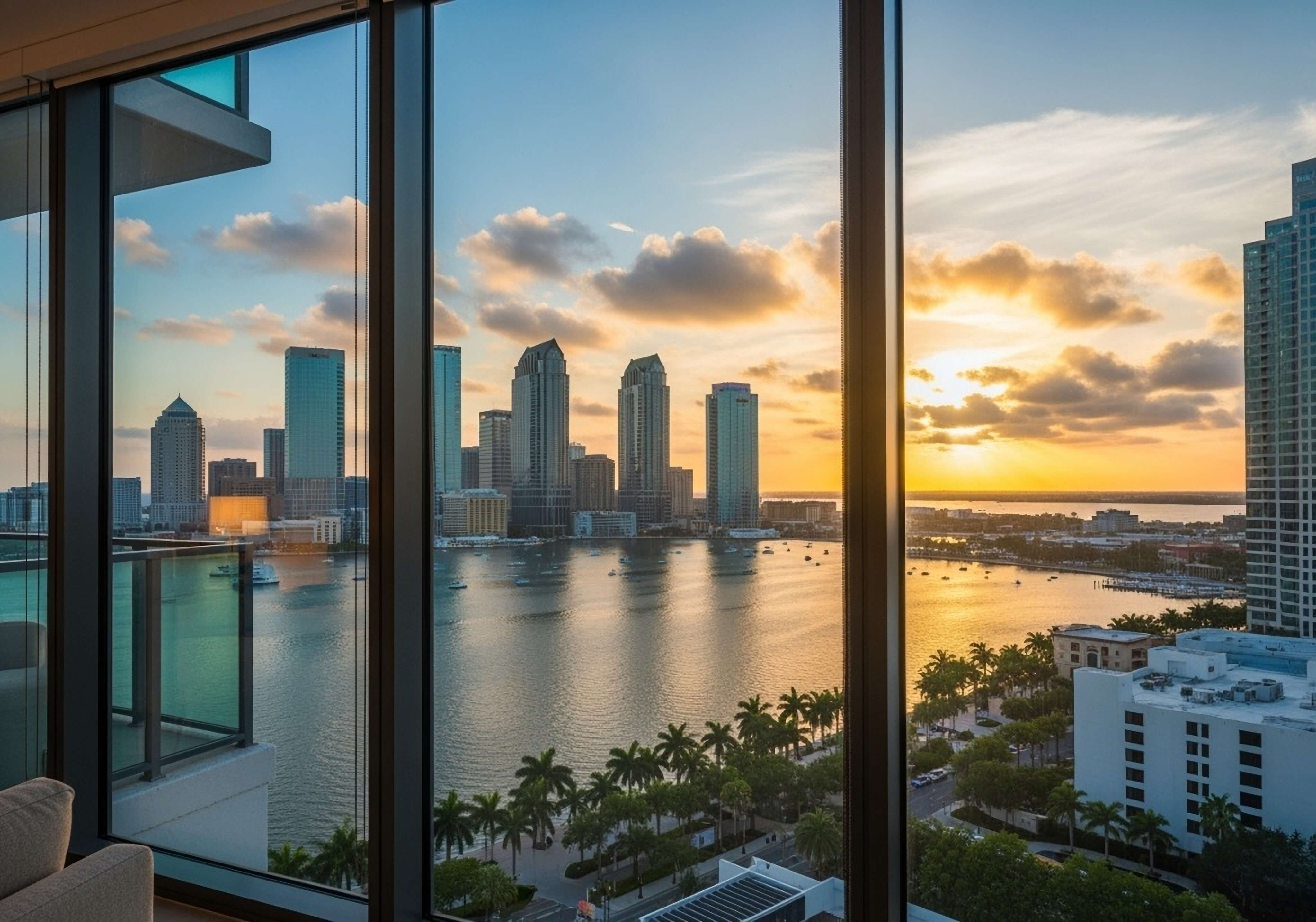 Tampa Condominium Buildings With Floor to Ceiling Windows